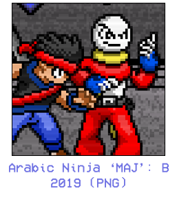 Arabic Ninja ‘MAJ’: B2019 (PNG)